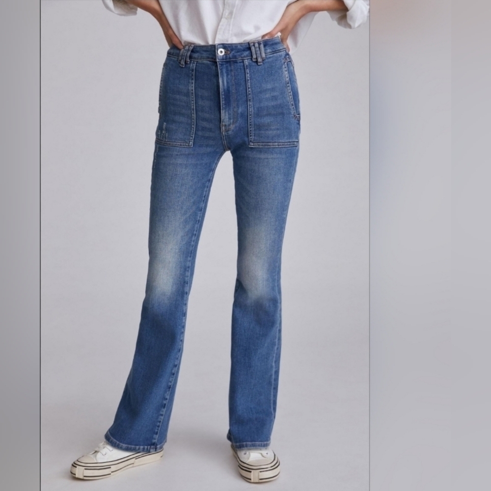 ANTHROPOLOGIE PILCRO FLARE JEANS SIZE 27